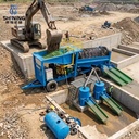 CY-100 Double Layer Gold Trommel Machine for South America Placer Gold Mining Operations