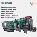 XHRC500-D Hydraulic Mining Drill Crawler Tunnel Rock Underground Water Well Rotary