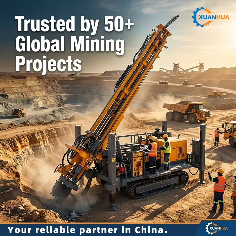 XHRC500 Automatic Reverse Circulation Hydraulic Crawler Mining Rock Drill Rig Underground Tunnel