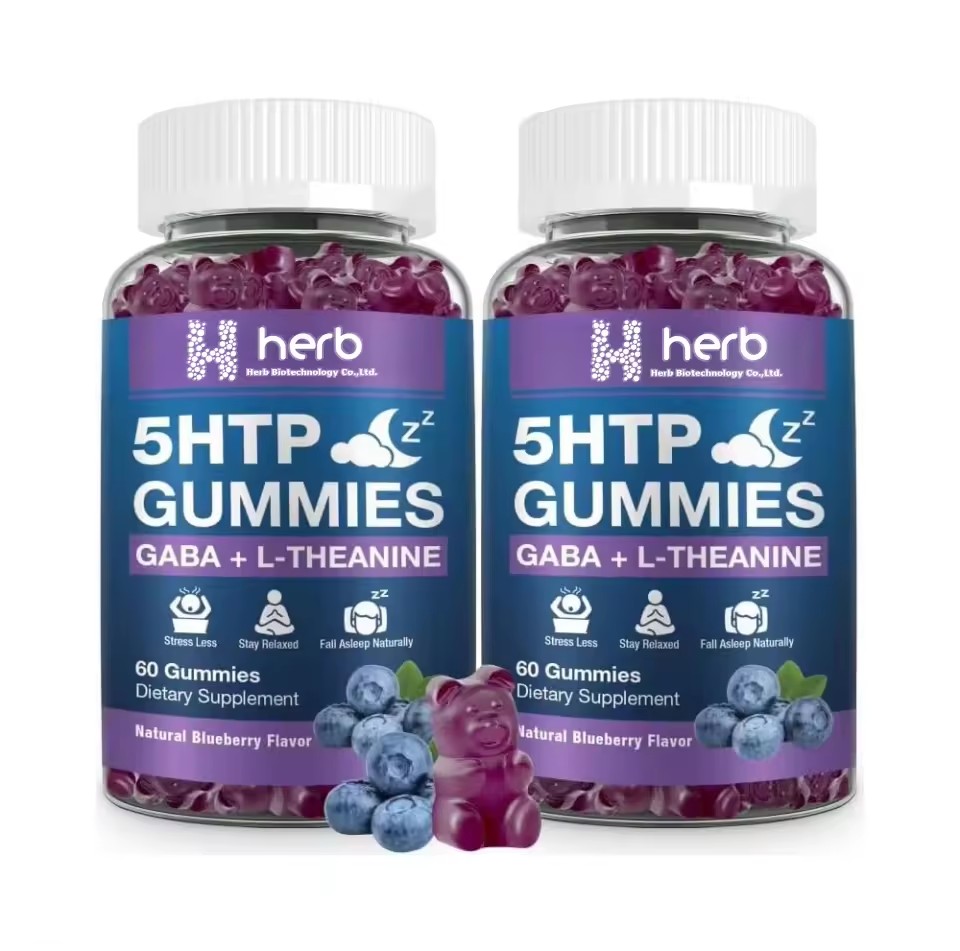 OEM Private Label Natural Sleep Gummies Sweet Strawberry Magnesium L-Theanine Deep Sleep Melatonin-free Adult Memory Support