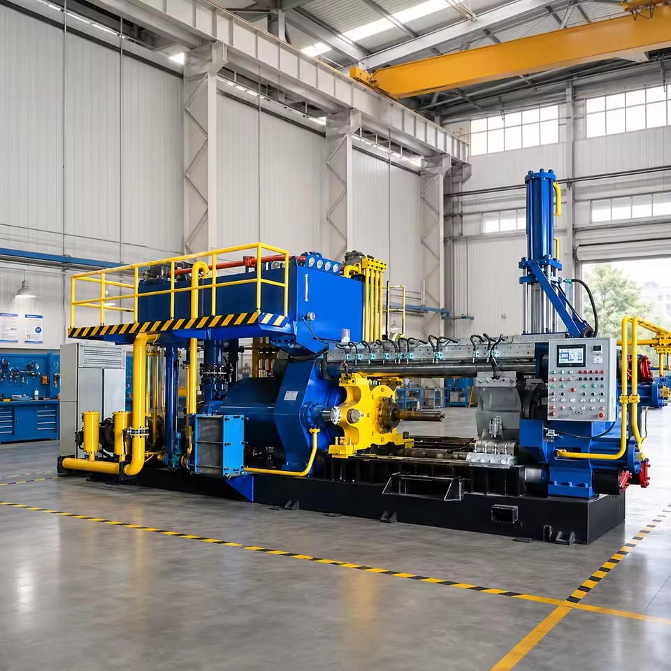 Turnkey Solution Industrial Horizontal Hydraulic Extrusion Press Machine for Continuous Metal Forming Line Use