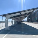 JCHX L Customized Shape Steel PV Structure Parking System Prefab Solar Carport for Commercial Parking Lots