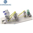 Automatic Dry Mortar Powder Production Line Mixing Machine Equipment with 1-30t/h Capacity Easy to Operate