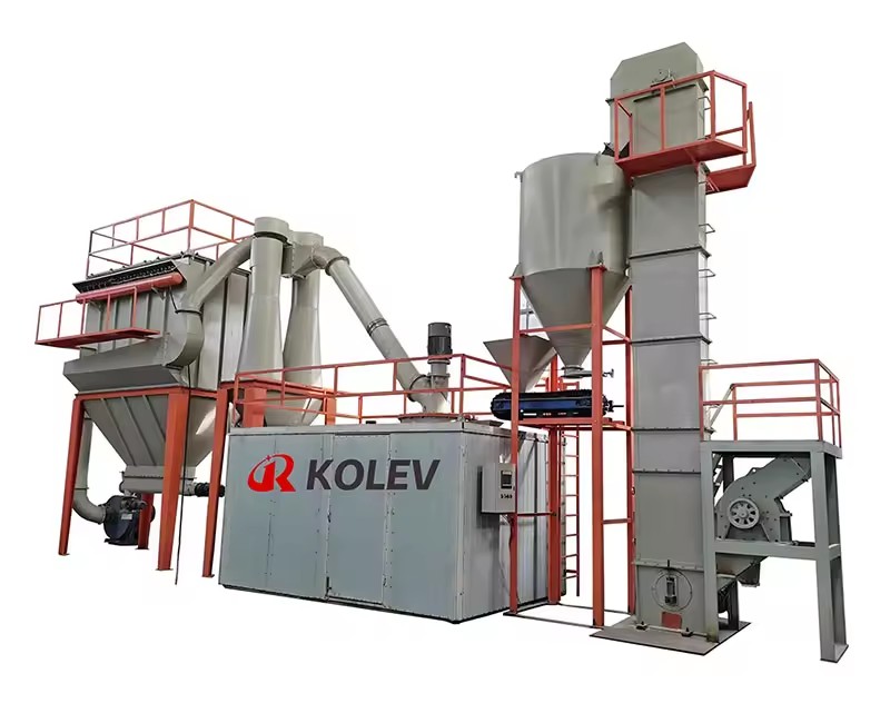 Calcium Carbonate Powder Making Machine Limestone Processing Equipment YGM 75 Raymond Mill for Sale