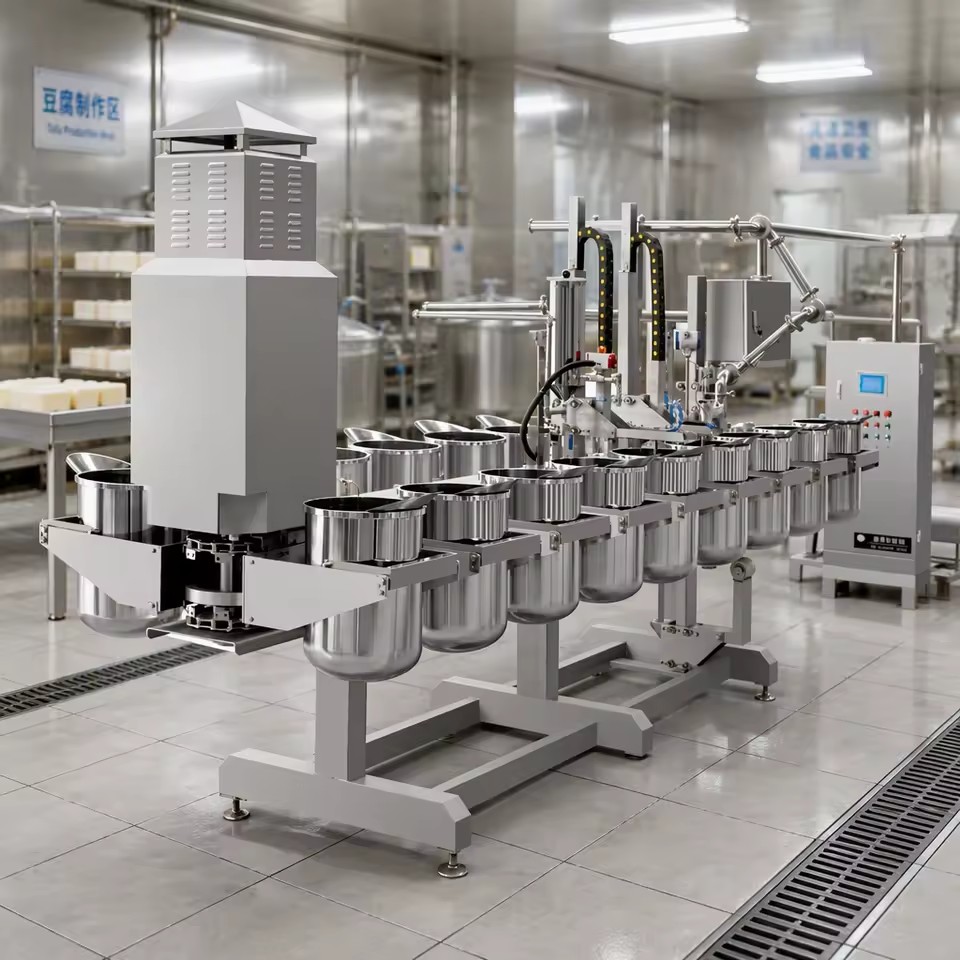 Full Automatic Curding and Coagulating Tofu Making Machine Beancurd Machine Tofu Production Line