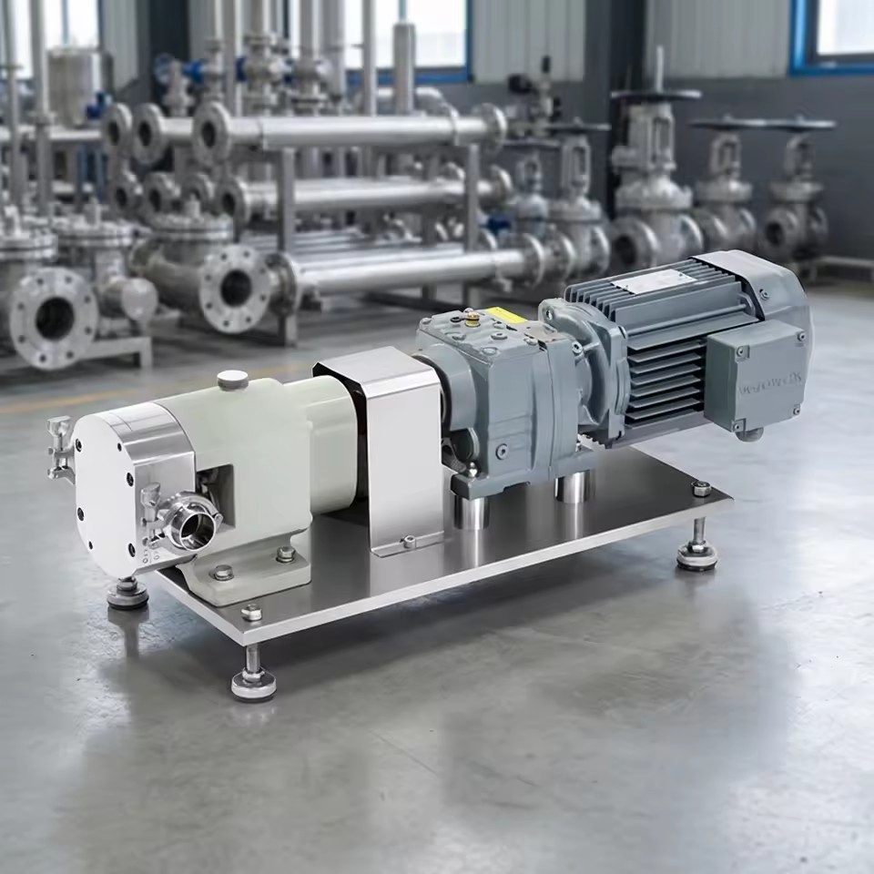 Food Grade Stainless Steel Rotor Pump Lobe Pump Syrup Shampoo Chocolate High Viscosity Liquid Thick Viscous Material Transf