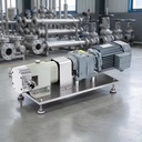 Food Grade Stainless Steel Rotor Pump Lobe Pump Syrup Shampoo Chocolate High Viscosity Liquid Thick Viscous Material Transf