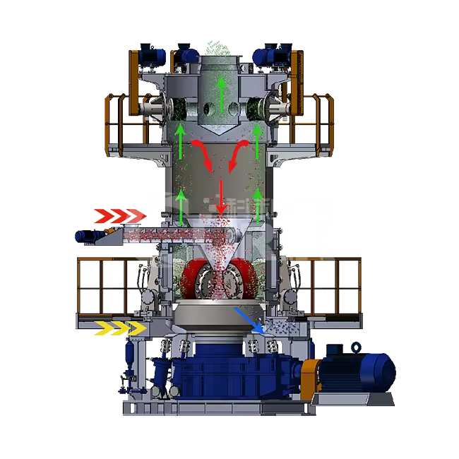 Aluminum Marble Gypsum Glass Calcium Carbonate Powder Making Machine Vertical Roller Mill