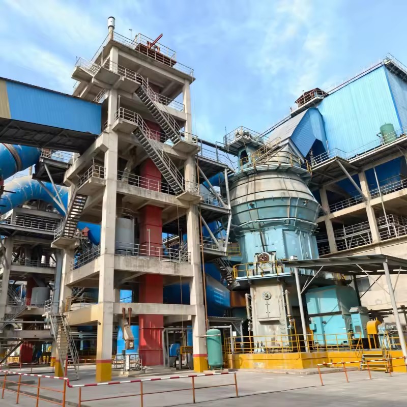 Used Cement Production Line Complete Set with VRM LGMS5727 Vertical Roller Mill & Rotary Kiln for Sale