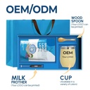 OEM Free Samples Bag Milk Tea Latte Supplement Instant Blue Spirulina Lavender Herbal Extract Latte Lavender Powder