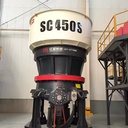SC450S Series Single Cylinder Hydraulic Cone Crusher AC Motor Bearing Gear High 454-1500t/h Rock Ore Crushing Aggregate