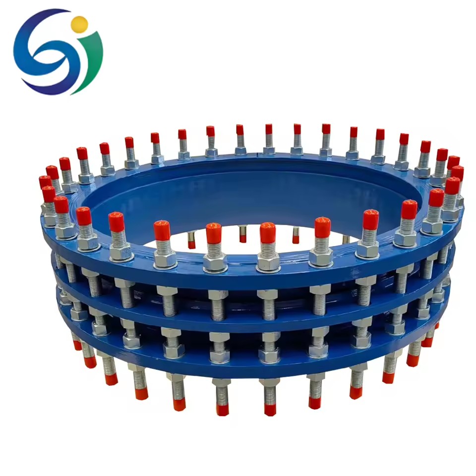 Carbon Steel Smooth Blue Epoxy Resin Coated Flange Disassembly Joint Corrosion Chemical Resistant Flexible C2F Model 3-Year