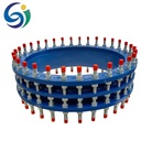 Carbon Steel Smooth Blue Epoxy Resin Coated Flange Disassembly Joint Corrosion Chemical Resistant Flexible C2F Model 3-Year