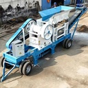 Portable Complete Set 50tph Quarry Stone Crushing Plant Limestone Gravel
