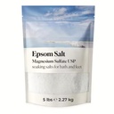 100% Pure Natural Vegan & Cruelty Free Medium Grain Relaxation Magnesium Sulfate Epsom Salt Bath Soak for Bath & Feet