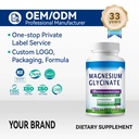 Private Label Magnesium Glycinate Capsules Magnesium Supplement for Muscle Joint Heart Health