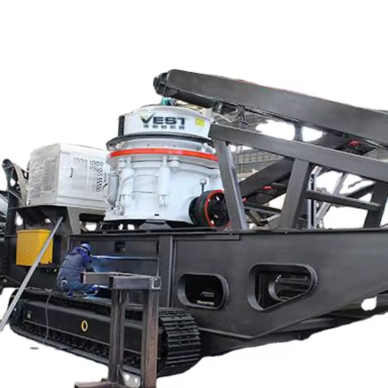 High Efficiency Crawler Cone Crusher Station Fully Hydraulic for Quarry Mine Road Construction Hard Rock Material Processing