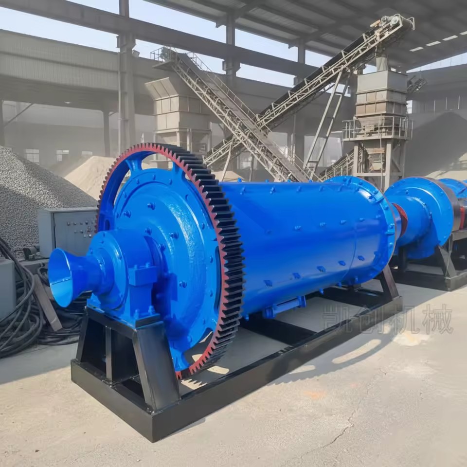 Complete Mining Cement Grinding Ball Mill Production Line with AC Motor Low-noise 1-25t/h Capacity Customizable