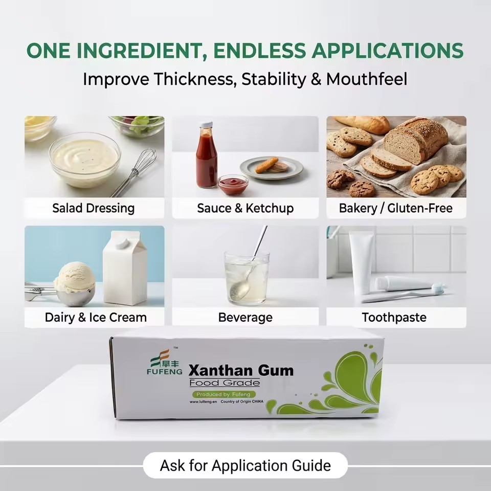 Xanthan Gum Industrial Grade 40 Mesh Oil Drilling Mud Additive API Decentralized Stabilizer Oil Displacing Agent