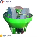 Stable Operation 1500 Double Wheel Wet Pan Mill Gold Mine Rock Ore Grinder Gold Extraction Wet Disc Mill Machine