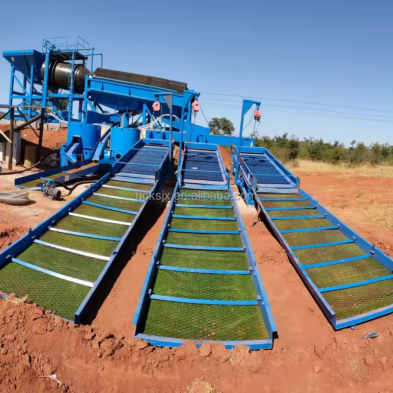 Large Trommel Screen 200TPH for Large Scale Gold Mining Plant Africa Full Set