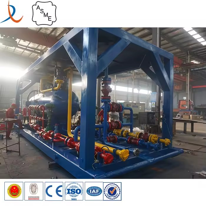 Oilfield High Pressure 3ph Skid Mounted test Separators From