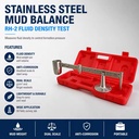 Oilfield Mud Density Balance with Corrosion Resistant Scale for Fluid Testing