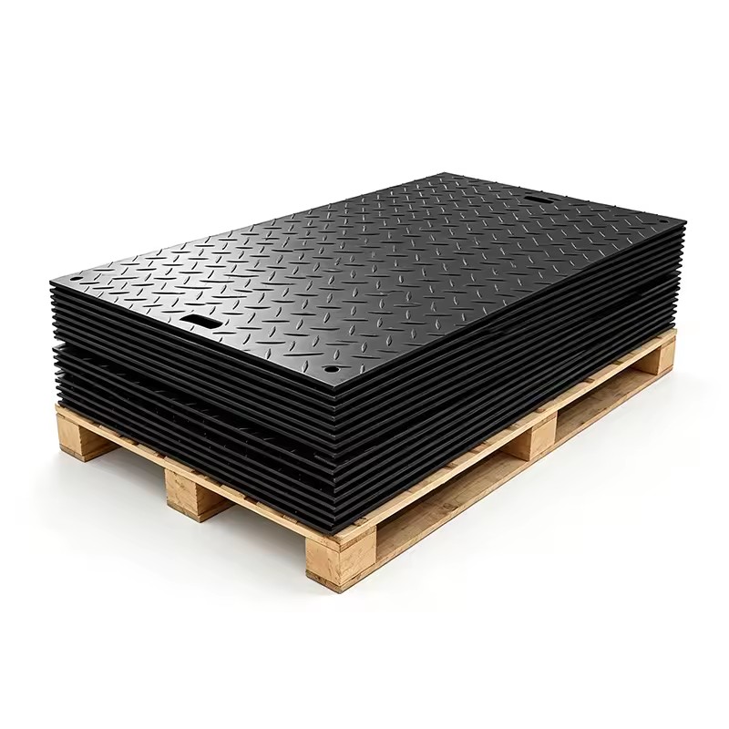 Cold Weather HDPE Ground Protection Mat 4x8ft Anti-Slip Pipeline Oilfield Access Road OEM 20Yrs TAIXING
