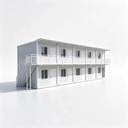 Quick Assembly Two Storey Modular Cabin Building Durable Temporary Housing for Oilfield Workforce Accommodation