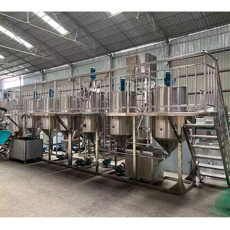 Crude Oil Refinery Plant Palm Oil Refinery Machine Palm Kernel Oil