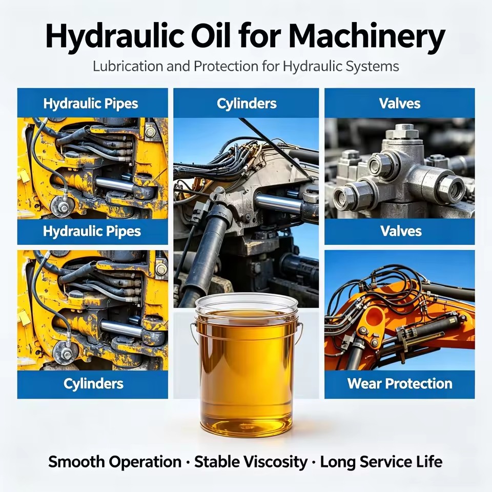 High Viscosity Index Hydraulic Lubricant Shear Stable Oil for Wide Temperature Range Construction and Forestry Equipment