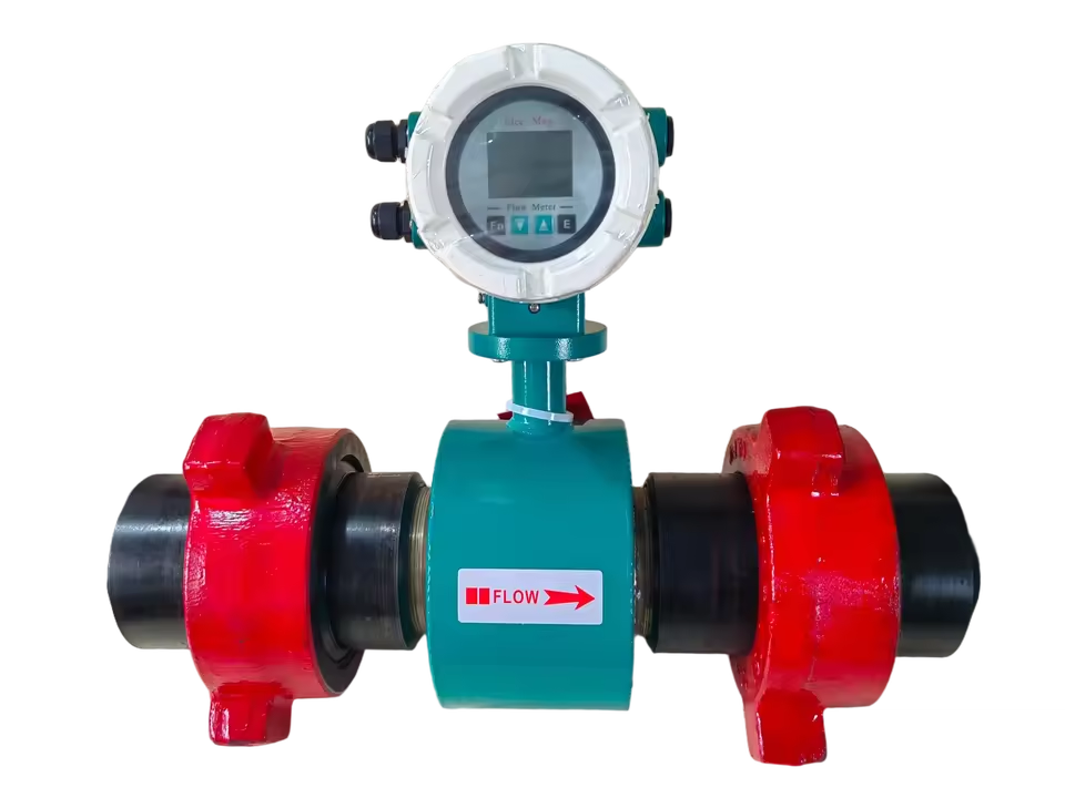 Hammer Union Electromagnetic Flow Meter for High Pressure Oilfield Applications