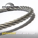 Galvanized Steel Wire Rope 6x19S 6x26SW IWRC FC for Oilfield Engineering High Strength Durable Lifting Cable