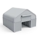 Heavy Duty Galvanized Steel 850g PVC Wind Rated A-Frame Container Shelter for Emergency Relief Supply Storage