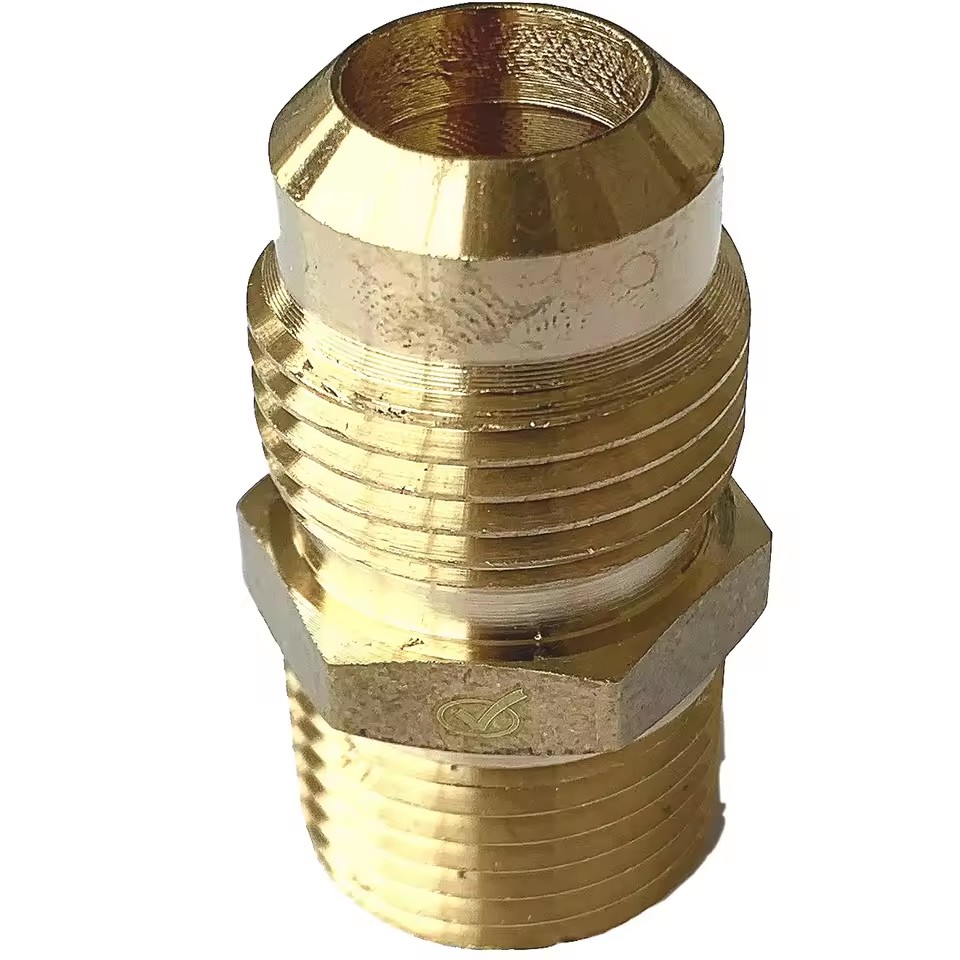 High Pressure Forged 48 Series Brass SAE Flare X MIP ( ODXNPT) Fittings for Water and Air Systems