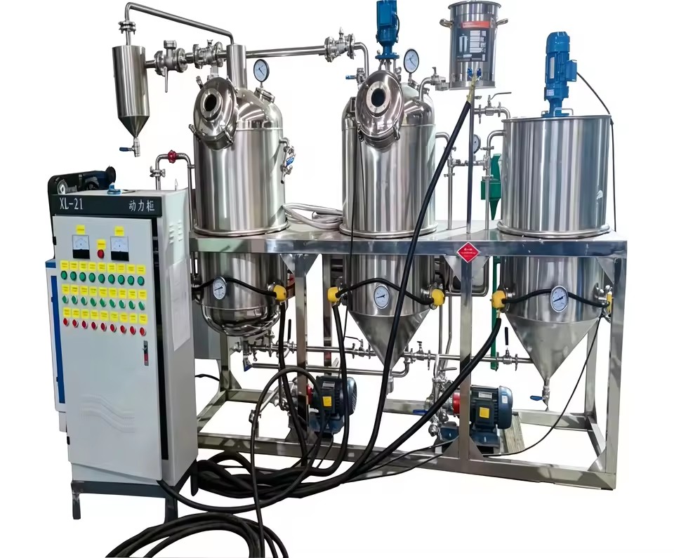 High Finishing Purity Crude Oil Refinery Machine Low Loss Rate for Small Scale Edible Oil Production and Processing Business