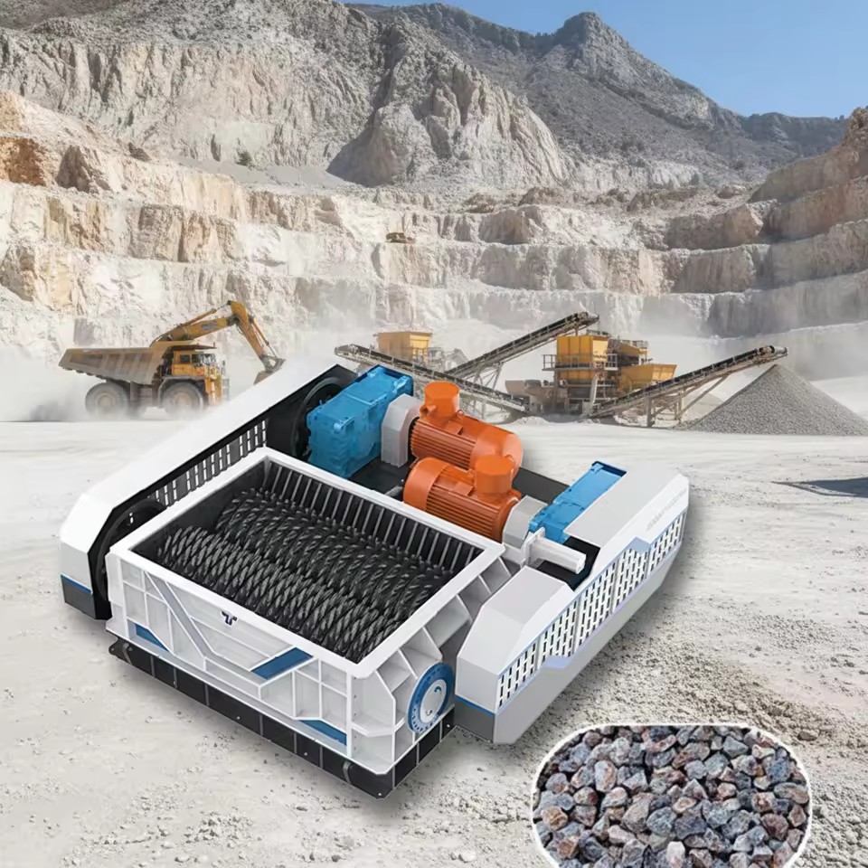 Durable Mining Double Roller Crusher | Efficient Twin Roll Sizer for Hard Rock, Limestone, Coal, Petroleum Coke