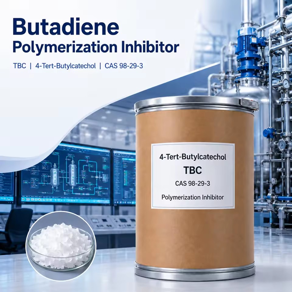 ≥99% TBC Polymerization Inhibitor CAS 98-29-3 4-Tert-Butylcatechol for Butadiene Process Stability and Control