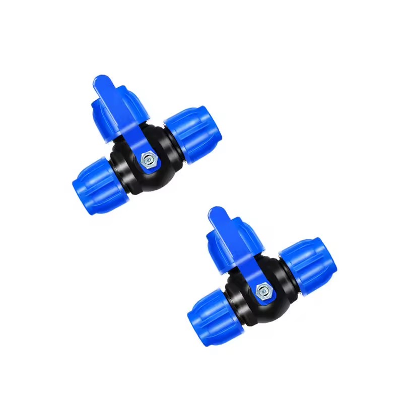 HDPE Low Pressure Hose Connectors Female/Male Connection NPT/BSPT Threads Polished Surface Casting Head Water Supply Control