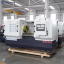 CNC Pipe Threading Lathe QK1313 Heavy Duty GSK Control Large Bore High Precision for Petroleum Pipeline Coupling Processing
