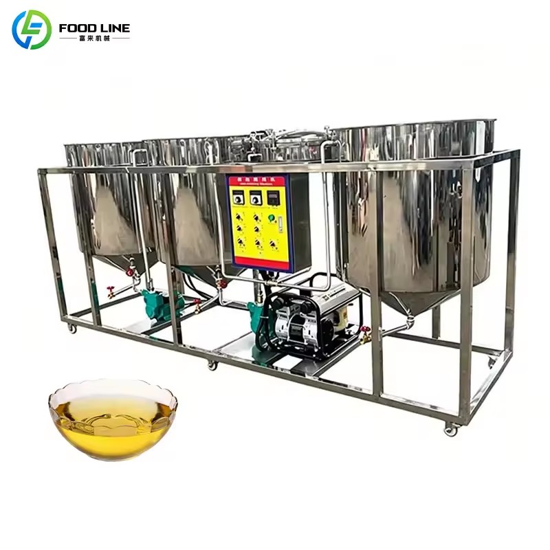 Cooking Oil Refining Equipment Small Scale Oil Processing Line Small Scale Oil Production Line Palm Oil Refining Plant