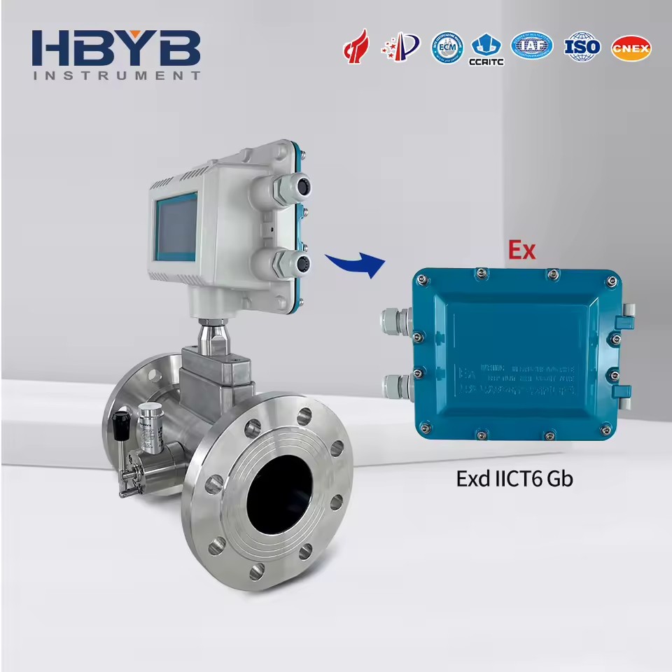 Compact Structure OEM Aluminum Alloy Gas Turbine Flow Meter for Natural Gas LPG Nitrogen Air Industrial Fuel Gas