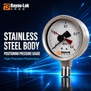 High Precision Digital Stainless Steel Pressure Gauge 0-25MPa 1/4 NPT Radial Axial Diaphragm Manometer Industrial Gas Monitoring