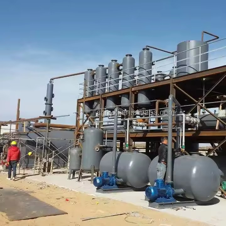 New 15~20 TPD Crude Petroleum Oil & Used Engine Oil Refinery Plant for Diesel/Gasoline Production