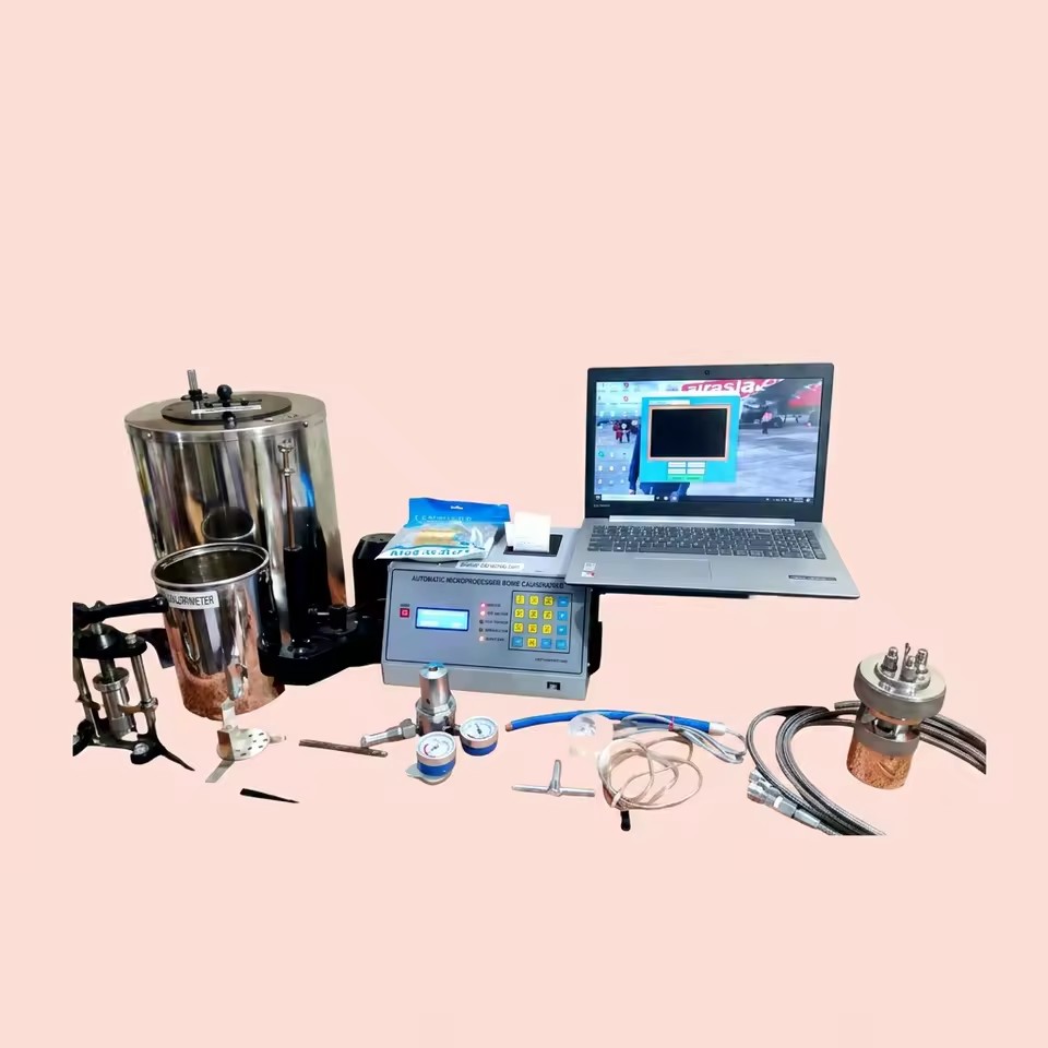 Balaji (BI) 220V 50Hz Digital Bomb Calorimeter 1-Year OEM IP55 Protection IP-12/IS-1350/P-2 Standard Testing Equipment