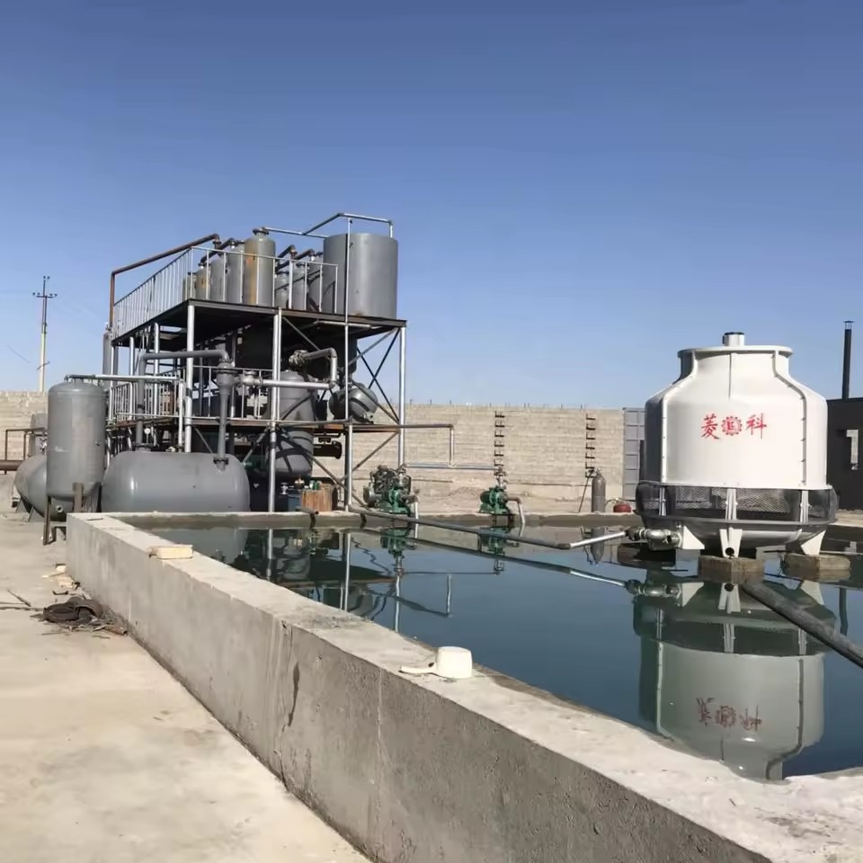 SIHAI 10~15TPD Oil Refining Machine for Refining Petroleum Used Engine Oil Waste Oil 25kW Power Producing Diesel/Gasoline