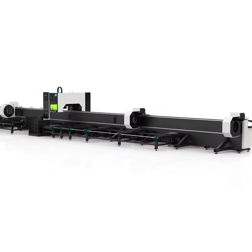 Factory Supply Q9-35 Four-Chuck Semi-Automatic Tube Laser Cutting Machine 1.5-20kW High Power Optional Zero Tailings