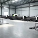 Semi Automatic Loading Fiber Laser Tube Cutting Machine CNC Metal Pipe Cutter with Zero Tail Material HIWIN