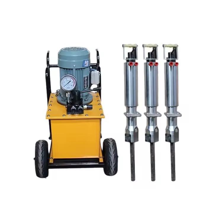 Hydraulic Rock Splitter Diesel Stone Splitting Machine for Mine Quarry Concrete Reinforced Rock Static Demolition Equipment