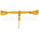 Ratchet Chain Load Binder with Self-locking Grab Hooks, 1-3/8" Portable Forged Chain Tensioner